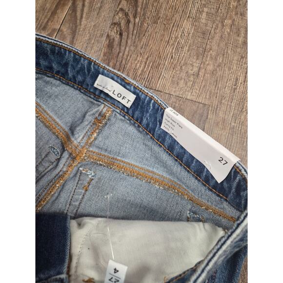 Ann Taylor LOFT NWT Curvy High Rise Super Flare Jeans Petite Inseam Size 27 - Picture 3 of 6